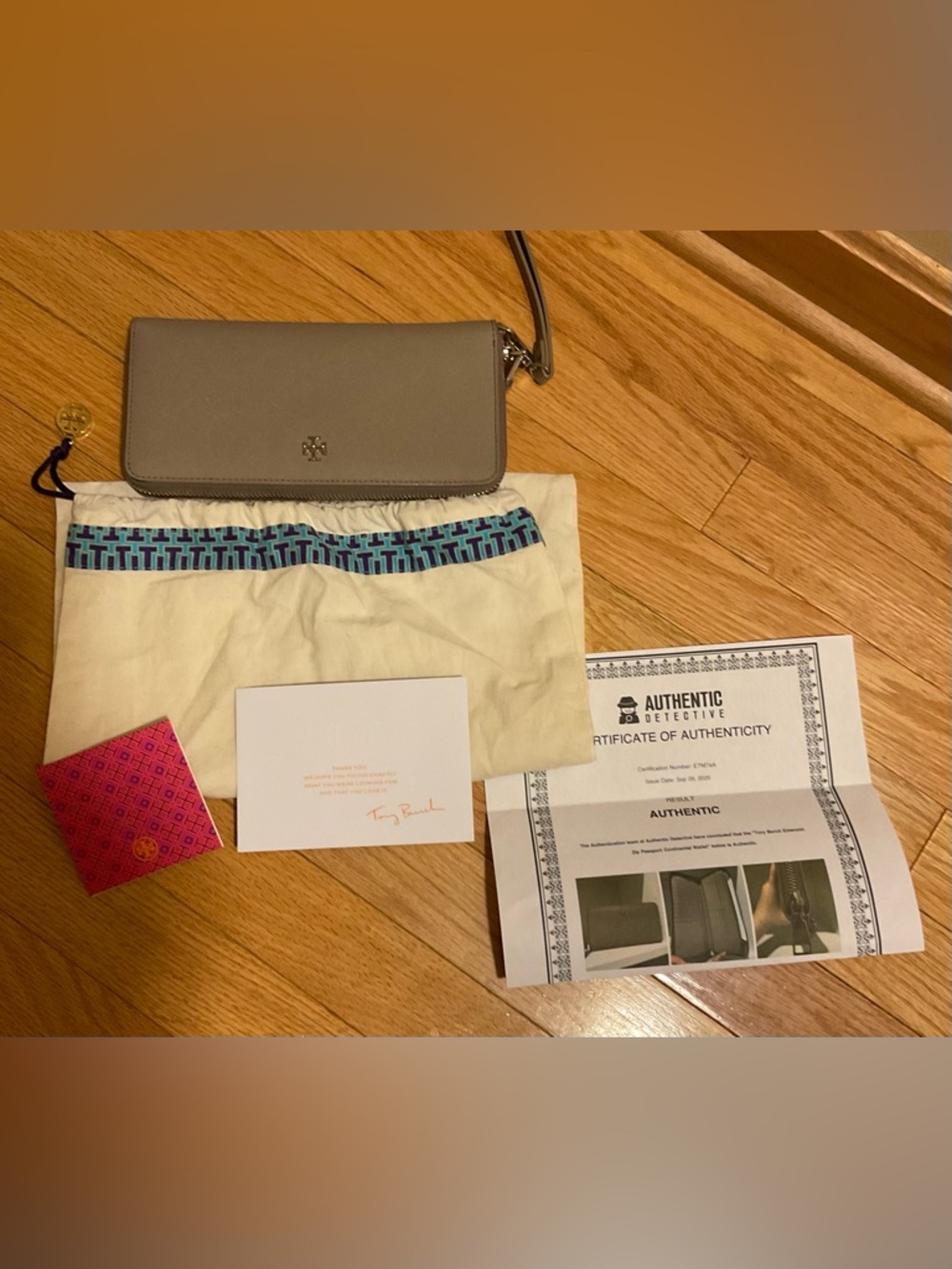 Tory Burch Wristlet Dustbag & COA!!!